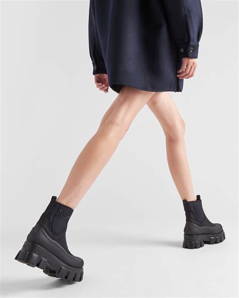 prada monolith outfit|monolith gabardine boots.